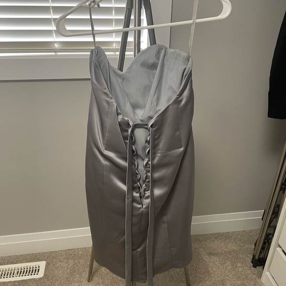 Silver Grad Dress - Picture 2 of 3